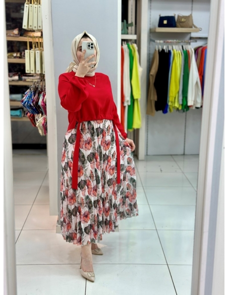 Levidor Plise Takım 2222 kırmızı