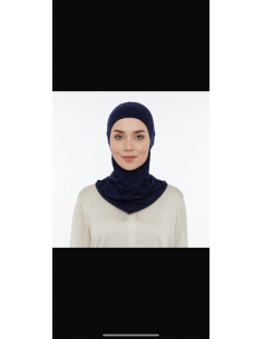 Lavender Hijab Bone Lacivert