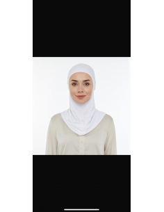 Lavender Hijab Bone Beyaz