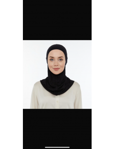 Lavender Hijab Bone Siyah