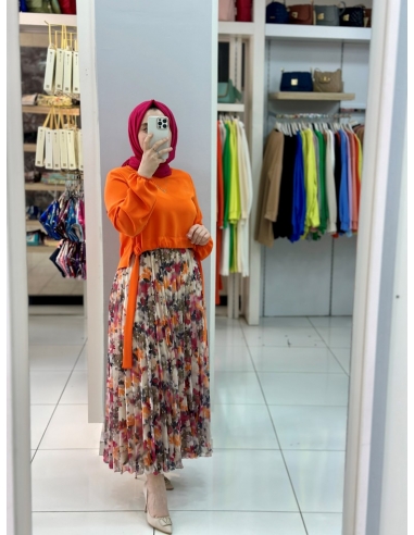 Plise Takım TURUNCU