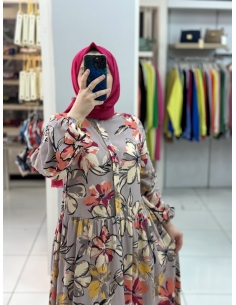 Levidor Pamuk Keten Elbise  330207 PEMBE 2