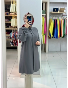 Levidor Krep Tunik 210097 GRİ 2