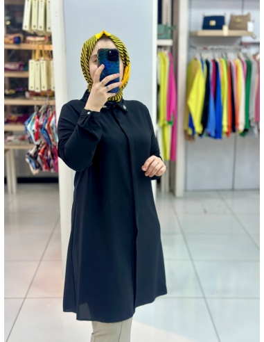 Levidor Krep Tunik 210097 SİYAH