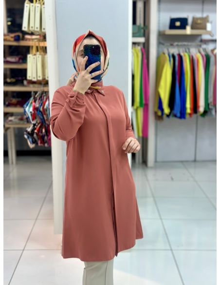 Levidor Krep Tunik 210097 ŞEFTALİ