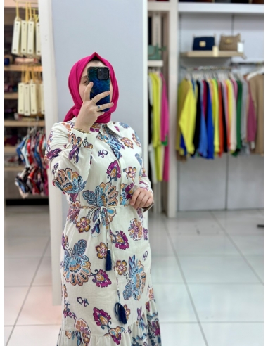 Levidor Pamuk Elbise 330217 Lacivert