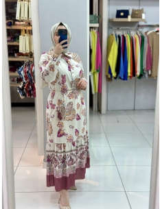 Levidor Pamuk Elbise 330217 PUDRA