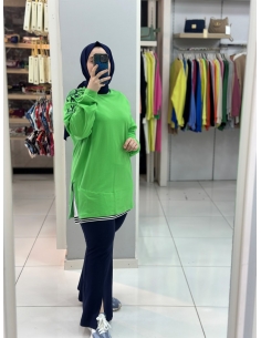 Kayra Sweat 31011 Yeşil