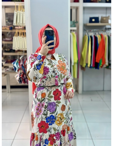 Levidor Pamuk Elbise 330215 NAR ÇİÇEĞİ