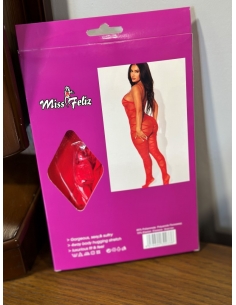 Miss Feliz Vücut Çorabı kırmızı 2