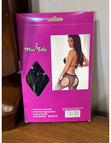 Miss Feliz Vücut Çorabı siyah
