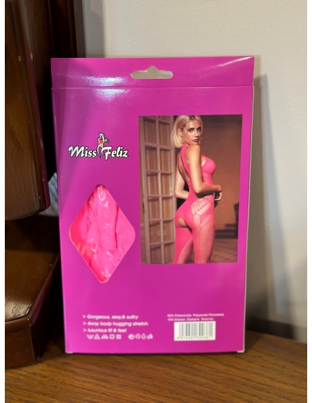 Miss Feliz Vücut Çorabı pembe