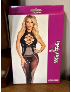 Miss Feliz Vücut Çorabı siyah