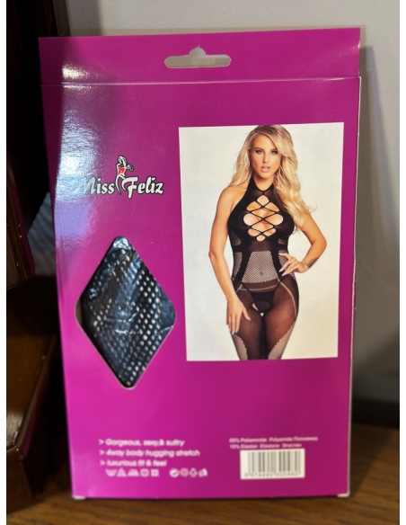 Miss Feliz Vücut Çorabı siyah