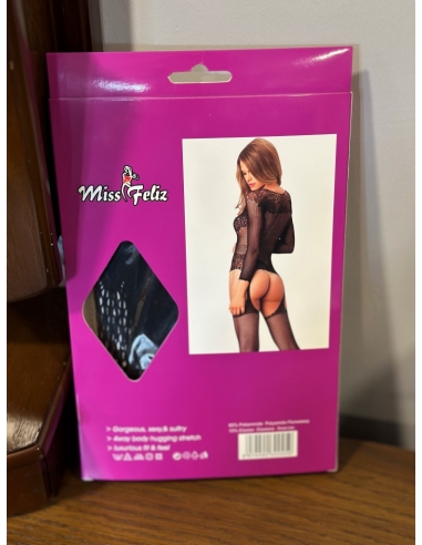 Miss Feliz Vücut Çorabı siyah