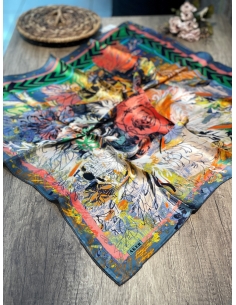 Aker Saf İpek Eşarp