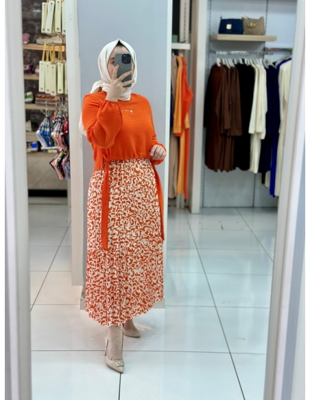 Plise Takım TURUNCU