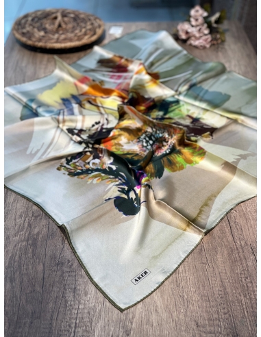 Aker Saf İpek Eşarp