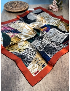 Aker Saf İpek Eşarp