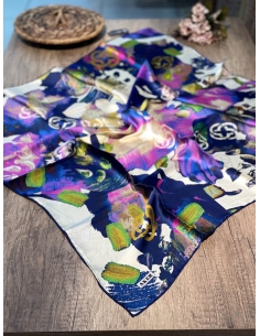 Aker Saf İpek Eşarp