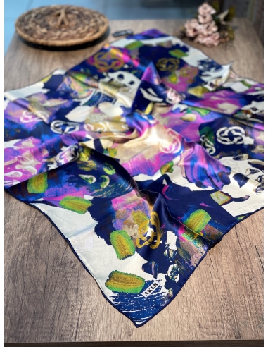 Aker Saf İpek Eşarp