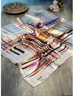 Aker Saf İpek Eşarp