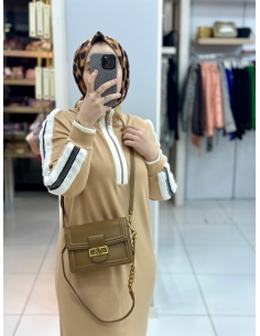 Levidor Oysho Kürklü Elbise 330255 CAMEL 2