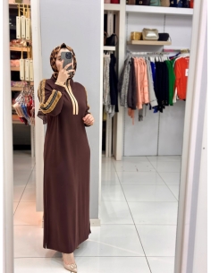 Levidor Oysho Kürklü Elbise 330255 KAHVE