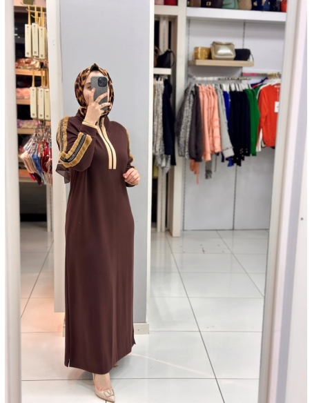 Levidor Oysho Kürklü Elbise 330255 KAHVE