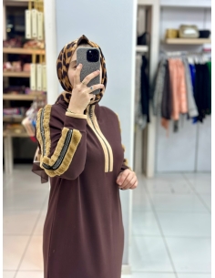 Levidor Oysho Kürklü Elbise 330255 KAHVE 2