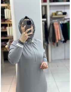 Levidor Oysho Elbise gri 2