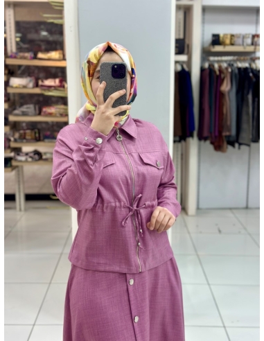 Levidor Düğmeli Takım 100464 pembe